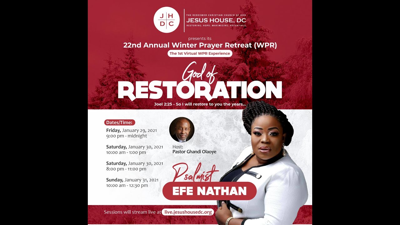 Efe Efe_Nathan Praise and Worship @ JHDC 2021 Virtual Winter Prayer Retreat 01-29-2021