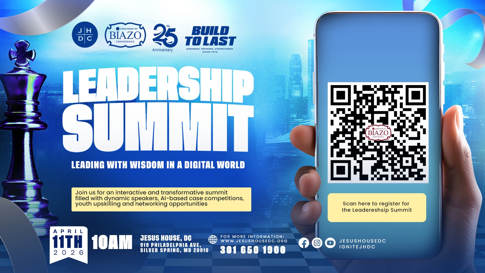 Leadership Summit BIAZO 2026 Registration Design