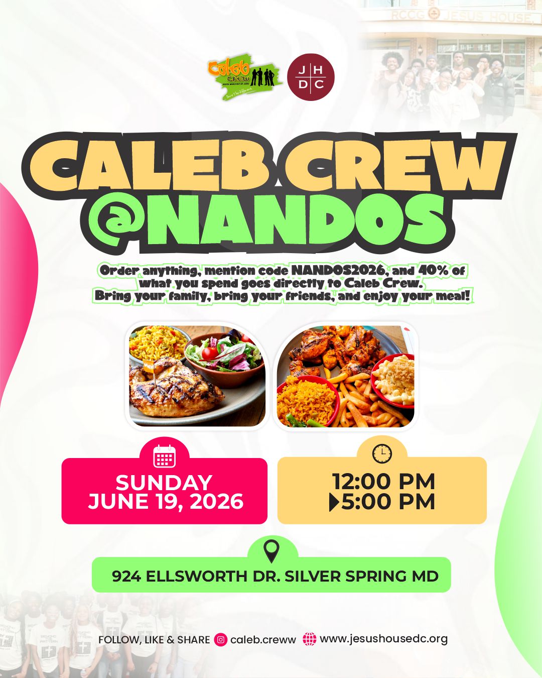 Caleb Crew @ Nandos IG format